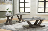 Bay Furniture Gallery - Ashley Furniture - Bensonale Table (Set of 3) - Occasional Table Set (3/CN) / Brown/Gray - T400-13